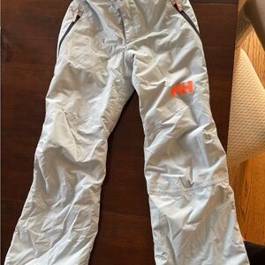 Helly Hansen Light Blue Grey ski pants. Girls size 12.